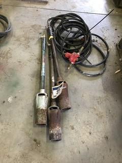 Lot of 3 Tiger Torches and 2 Regulators. 