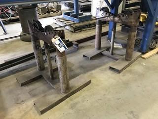 Lot of 2 Pipe Roller Stands. 