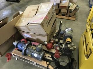 Lot of Nikuni Pump w/ Electric Motor, Heat Tubing, Flow Meters, Cycloy Drive Pump w/ Electric Motor. 