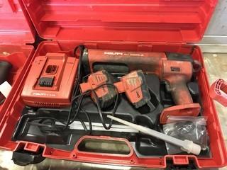 Hilti ED3500-A Cordless Adhesive Dispenser w/ Charger and 2 Batteries.