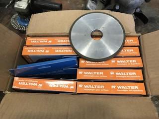 Lot of 9 Walter Wire Wheel Brushes and Diamond Sharpening Wheel. 