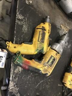 Lot of DeWalt 3/8" and 1/2" Drills.