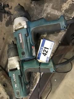 Lot of 2 Makita 1/2" Electric Impacts.