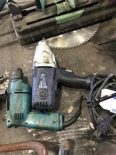 Mastercraft 1/2" Electric Impact and Makita 3/8" Drill.