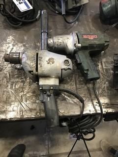 Mechanics Force 1/2" Electric Impact and Black & Decker 1/2" Drill.