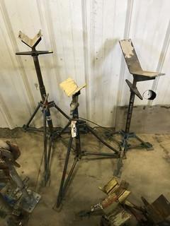 Lot of 3 Pipe Stands. 