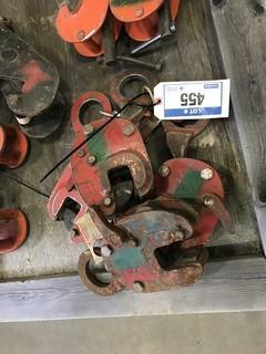 Lot of (4) 2,000lbs Plate Lifting Clamps. 