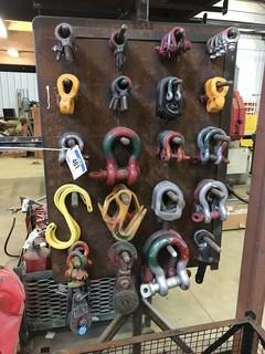 Lot of Asst. Swivel Blocks, Clevises and Lifting Blocks. 