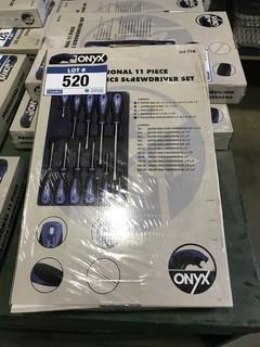 Onyx Professional 11-pc Mechanics Screwdriver Set. 