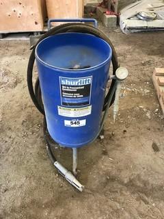 Shurlift 100lbs Sandblaster. 