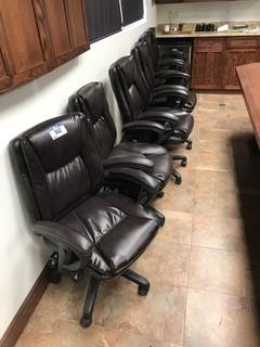 Lot of 6 Executive Task Chairs. 