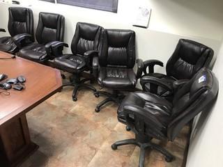 Lot of 6 Executive Task Chairs. 