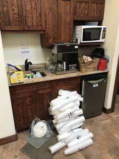 Lot of Danby Bar Fridge, Bunn Coffee Maker, Panasonic Microwave, etc. 