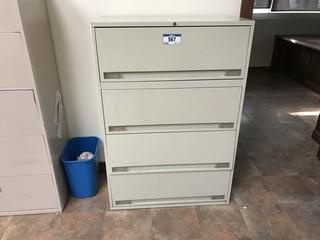 Lot of Lateral 5-drawer File Cabinet, Lateral 4-drawer File Cabinet, and Lateral 3-drawer File Cabinet.