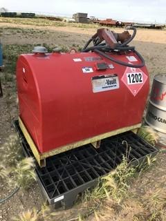 Westeel 630L Tidy Tank w/ Spill Containment and 15 GPM Electric Pump.