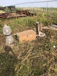 Welding Deck w/ Spools and 2 Fuel Tanks. 