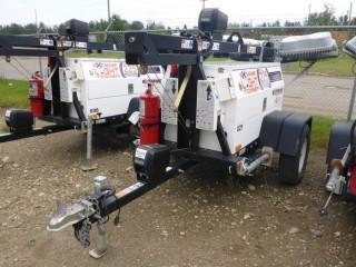 2014 Wanco Extreme 4 kW S/A Light Tower, 2,688 Hrs Showing, Perkins 3 cyl, w/ Ball / Pintle Hitch. VIN 5F13D1414E1004336. **NOTE: LOCATED AT 4710-2 AVE, EDSON, AB- CONTACT DEREK @ 780-728-6249 FOR VIEWING AND PICKUP**