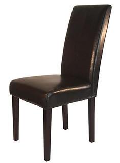 Monsoon Pacific Villa Faux Leather Dining Chairs, Brown, Set of 2