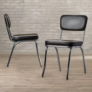Orren Ellis Kewei Side Chair (ORNE2682_23237361) - Black / 2 pcs