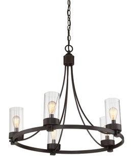 Laurel Foundry Modern Farmhouse Agave 5-Light Candle-Style Chandelier (LRFY1065_18793811) - Oil Rubbed Bronze