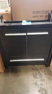 Vanity (NO SINK) Black Oak Finish 