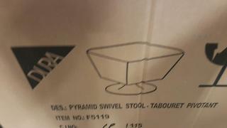 Dura Pyramid Swivel Stool (F15119) - Purple