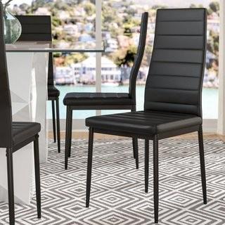 Raze Modern Upholstered Dining Chair 1 pcs / Black