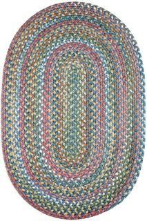 The Conestoga Trading Co. Handmade Sapphire Indoor/Outdoor Area Rug (CNTC3680_16367075) - 2' x 3' Oval