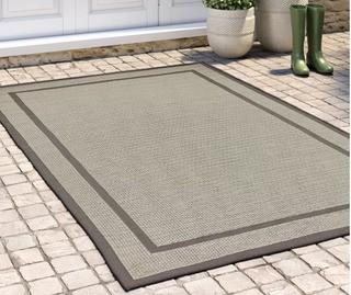 Unique Loom - Outdoor Collection - 20413A - 3'x5' - Light Grey