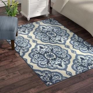 Charlton Home Hertel Blue Area Rug (CHRH3855_27431890) - 2'6" x 3'10"