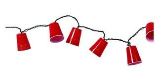 Lawn Garden International Party Cup String Lights - Red / 2 packs