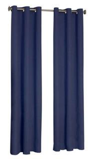 2 Blackout Panel w Metal Grommets 37" x 84" - Navy Blue / 100% Polyester
