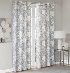 Madison Park Essentials 50x84" Floral Printed - Grey - Olliix (MPE40-690) - 4 pcs