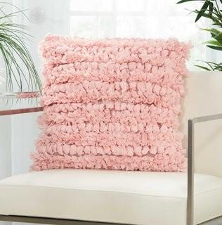 Ivy Bronx Newburyport Contemporary Throw Pillow (IVYB5837_26619065_22512660) - Rose / 20"x20"