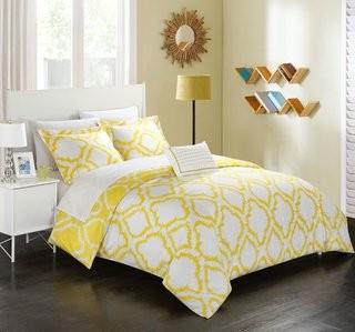 Bungalow Rose Borgata 3 Piece Reversible Duvet Set (BGRS1319_23297315) Black/White / Twin