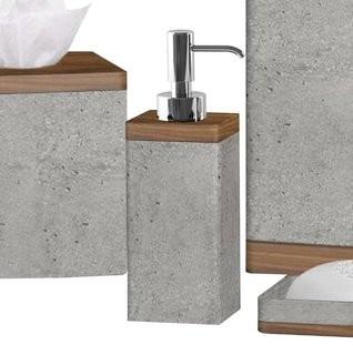 17 Stories Cerny Concrete Stone/Wooden Soap & Lotion Dispenser (STSS8671)