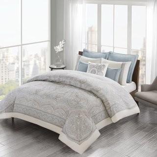 Echo Design Larissa 100% Cotton Duvet Cover Set (ECH1861_23824882) - Full/Queen