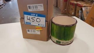 Ceramic Bucket s7322917 - 5"x4" Green 4 pcs