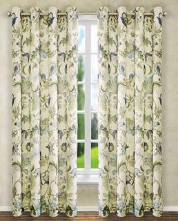 Ellis Curtain Brissac Grommet Panel, 70 X 63-Inch, Blue