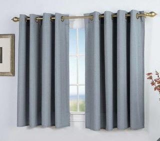 Glasgow Grommet Shortie Panel - Blue / 2 pcs / 56"x45"