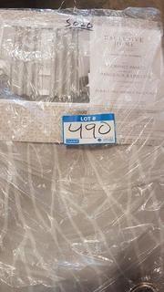 Exclusive Home Grommet Panels Forest Hill Woven Blackout (EH8031) - Dove Grey /  2pcs / 52"x84"