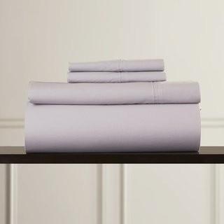 Charlton Home Harristown 350 Thread Count Egyptian 100% Cotton Extra Deep Pocket Sheet Set (CHLH1854_15248289_15248291) Purple / Twin XL