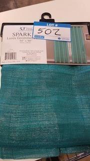 Lurex Grommet Panel Sparkle 54"x90" - Teal / 4 pcs (PNS12191)