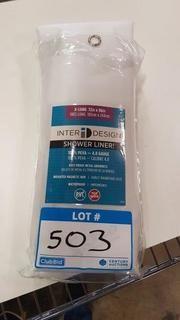 Inter Design Shower Liner Extra Long 72"x96" - Clear