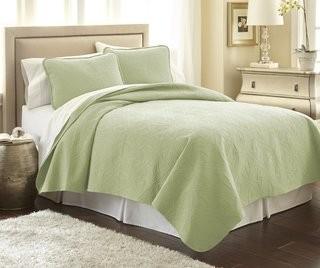 Southshore 2 pcs Quilt Set Twin Green