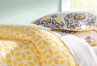 Chic Home Ibiza Reversible Duvet Cover Set (CHDE19251522042615220428) Yellow / Queen