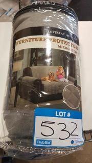 Loveseat Furniture Protector Microsuede Grey 88"x71"