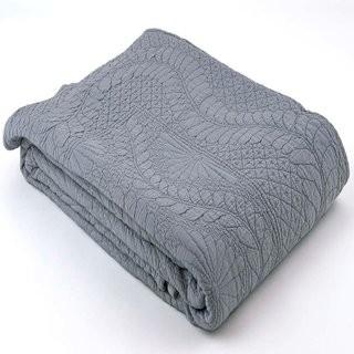 Traditions Linens Suzi Coverlet (PMK1596_7180191_7365932) - Grey / w 2 Pillow Sham Covers / Queen