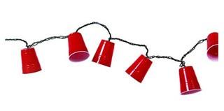 Lawn Garden International Party Cup String Lights - Red / 2 packs