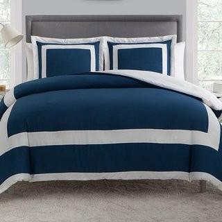 VCNY 3 pcs Duvet Set Queen Navy Blue (LTT-3DV-QUEN-IN-NV)
